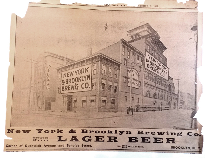 New York & Brooklyn Brewing Company Ad, 1907