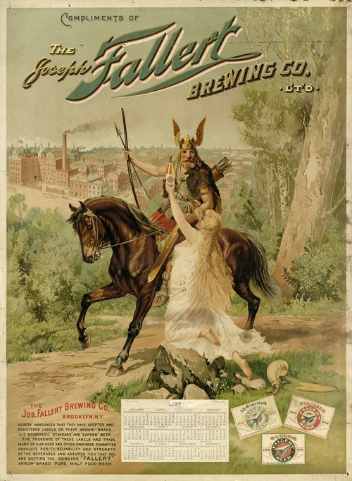 Joseph Fallerts Brewery Calendar 1896