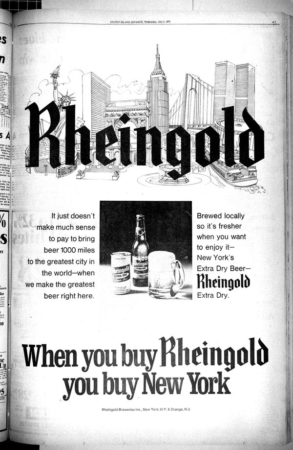 Rheingold ad, 1975